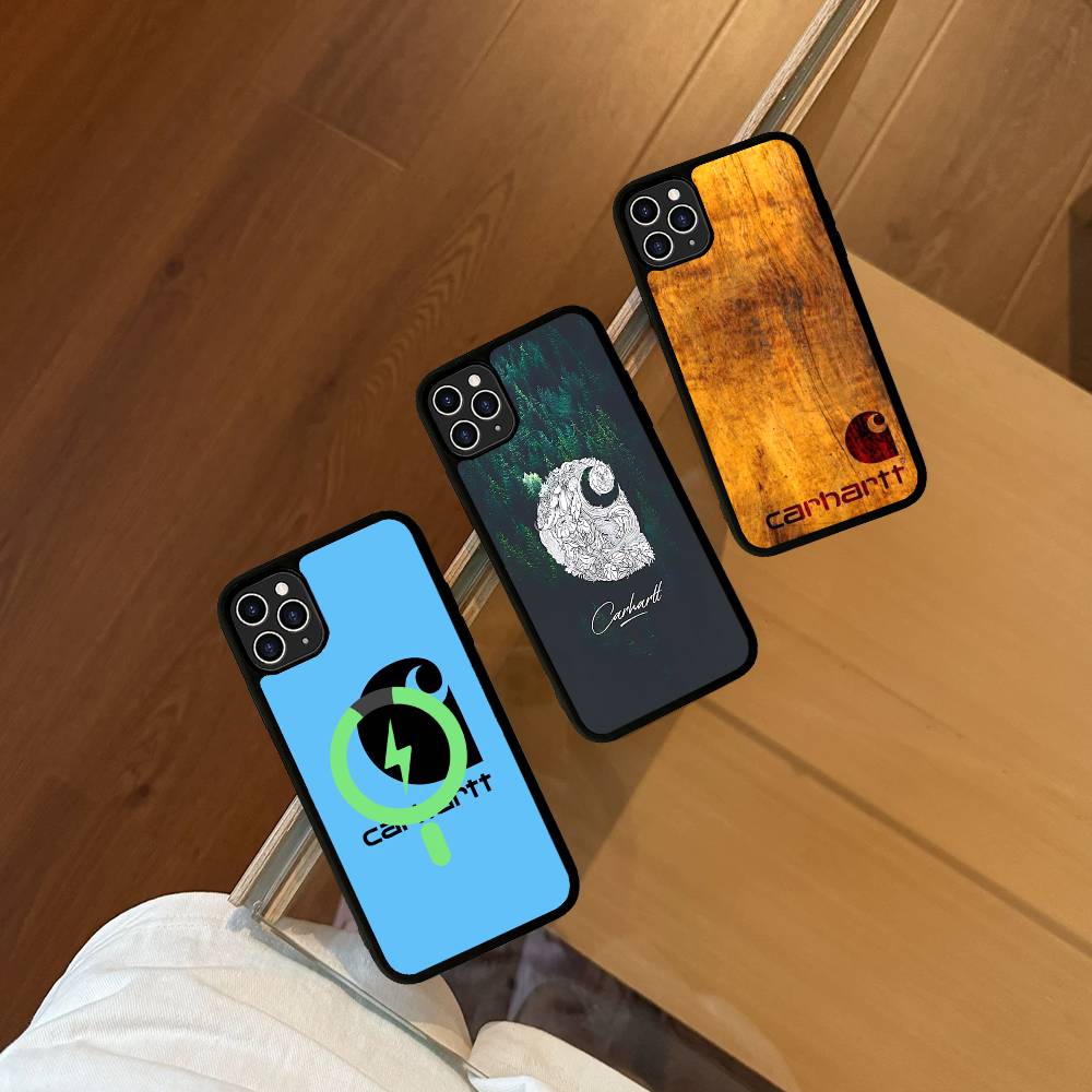 C-CarharttS Логотип Черный Для Магнитного Чехла Телефона Для IPhone 16 15 17 Pro Max 11 12 13 14 Plus Чехол