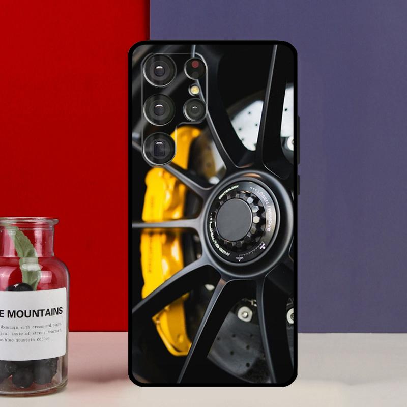Чехол Funda со скоростью колеса спортивного автомобиля для Samsung Galaxy S25 Ultra S9 S10 S20 S21 FE S22 S23 Plus S24 Ultra