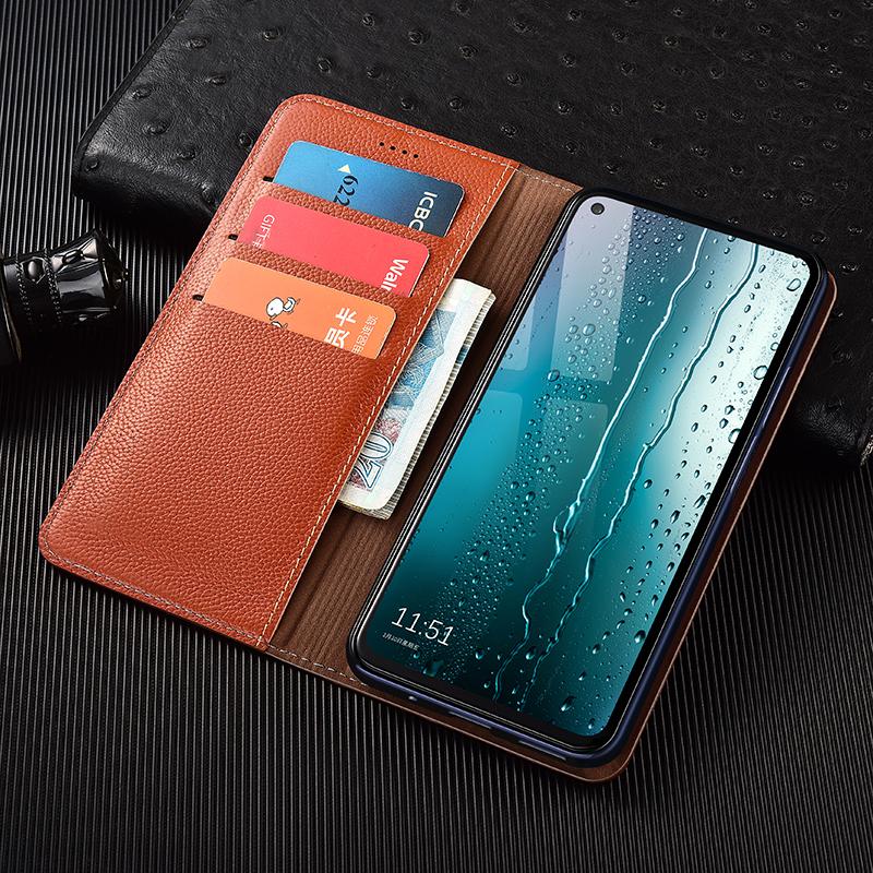 Lychee Pattern Luxury Leather Wallet Phone Case for Nokia 5.1 5.3 5.4 6.1 6.2 7.1 7.2 8.1 8.3 Plus Magnetic Flip Cover