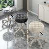 Rolling Stool with Wheels Faux Leather Soft Cushion Height Adjustable 360-Degree Armless Backless Drafting Work SPA Salon Bar Cafe