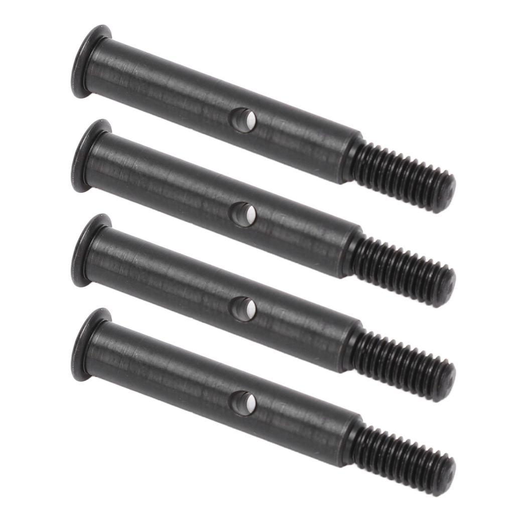 4Pcs RC Front Wheel Axle Steel 35mm Front Shaft Remote Control Car Accessories for Traxxas Slash 2WD Black