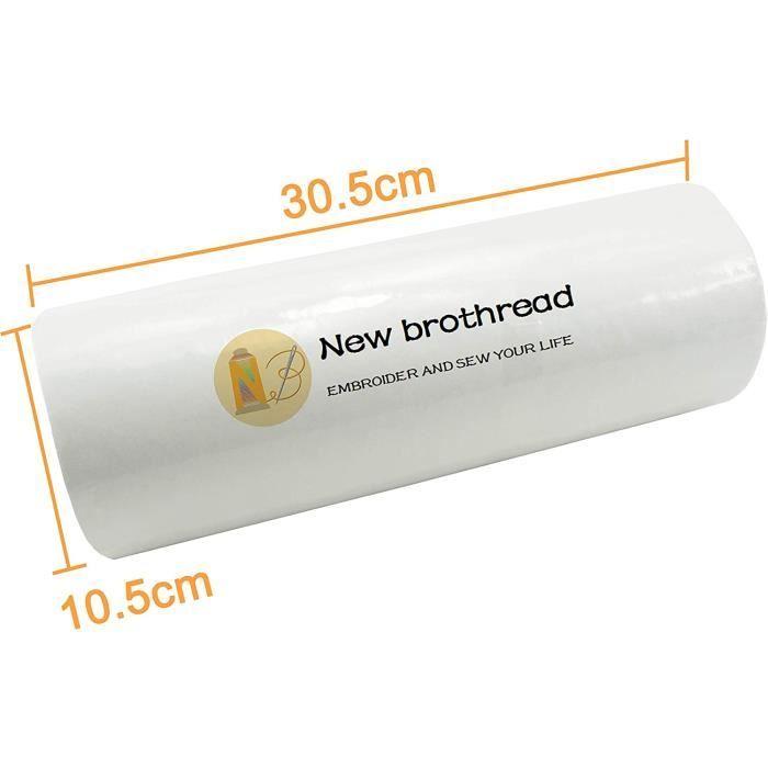 New brothread Thermocollant Cut Away Couper Stabilisateur de Broderie 12 x 25 Yd 30cmx23M roll Poids Mdium 70gm 2.5oz 3 Opt[8355]