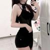 Сексуальное сексуальное нижнее белье чистое кружево майка на бретельках Spice girl облегающий костюм-униформа qqny