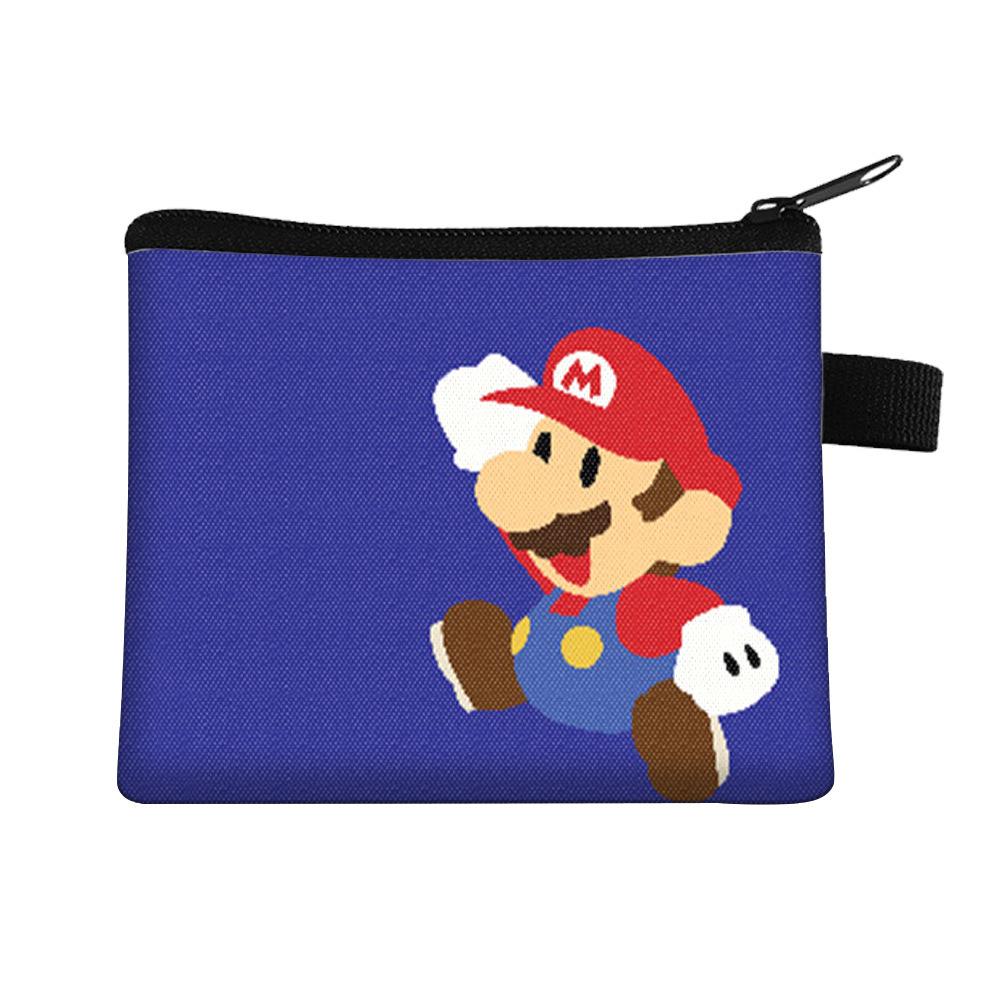 New Super Mario Children'S Change Bag Portable Card Bag Coin Key Storage Bag Cute Storage Bag