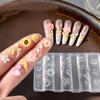 3D Silicone Flower Nail Mold Reusable Petal Template DIY Nail Art Decorations Manicure Tool