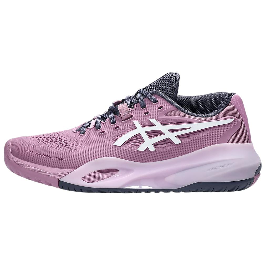 Asics GEL RESOLUTION 10 Устойчивые к истиранию Низкие Теннисные Кроссовки Женские Фиолетовые 1042A278-500