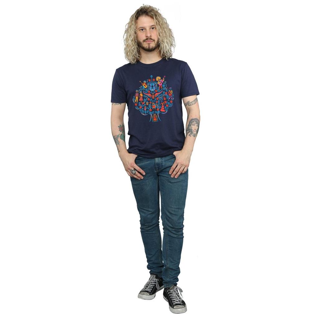 Disney Mens Coco Tree Pattern T-Shirt