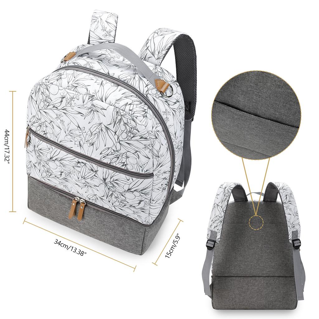 Детская сумка Сумка для подгузников Рюкзак Сумка для молокоотсоса Отделение-холодильник для молокоотсоса Стильный органайзер для детской сумки Сумка для детских бутылочек