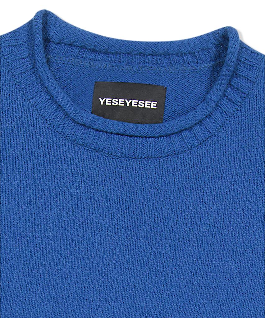 YESEYESEE Y.E.S Рыбацкий свитер Синий