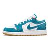 Детские кроссовки Air 1 Low SE GS Barcelona Белые Cyber-Teal DM0589-400