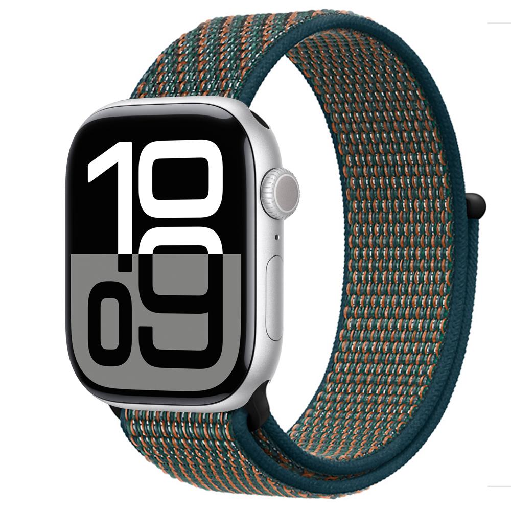 Нейлоновый ремешок-петля Для ремешков Apple Watch 46мм 44мм 40мм 41мм 45мм 42мм Оригинальный ремешок браслет iWatch Серии 11 10 SE 9 8 Ultra 3