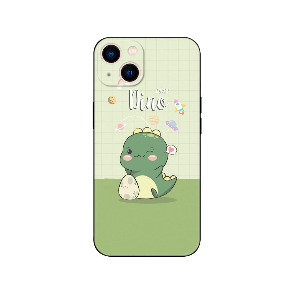 Black Tpu Case For OPPO Realme C11 Case For Realme C 11 2021 2020 Back Cover Bumper Dinosaur Cute Cartoon