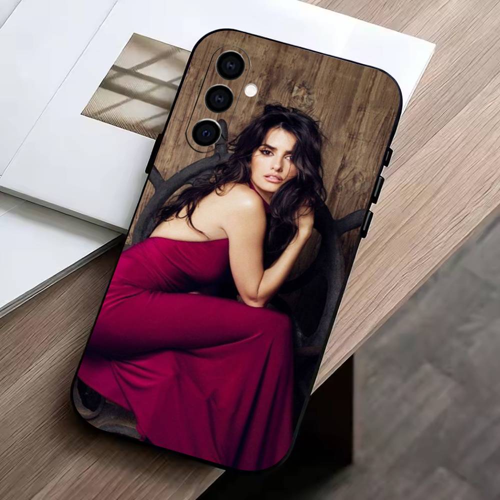 P-Пенелопа Крус-A Чехол для телефона Samsung Galaxy A73,A72,A71,A70,A53,A52,A51,Мягкий силиконовый черный чехол