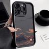 Чехол для телефона iPhone 16 15 14 13 12 11 Pro Max XS XR X Plus 12 13 Mini Чехол Пейзаж Гора Облако Силиконовый Ударопрочный Чехол