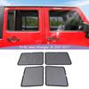 Car Rear Trunk Sunshade Mesh Sunscreen Cover for Jeep Wrangler JK 2007-2017 4-Door Version Exterior Accessories, UV Protection