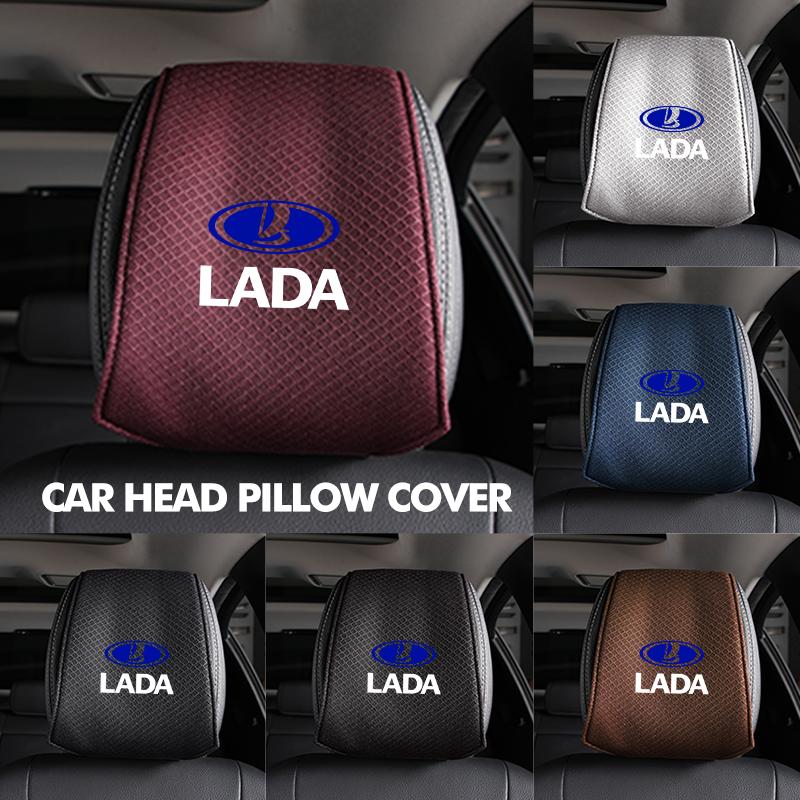 For Lada Car Seat Headrest Cover Cushion Neck Pillow Protector Pad Niva Vesta 4X4 Samara Kalina Largus Priora Granta WW18