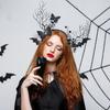 Смешной Хэллоуин Обруч для волос Темная бабочка Фестиваль Аксессуары для волос Вечеринка