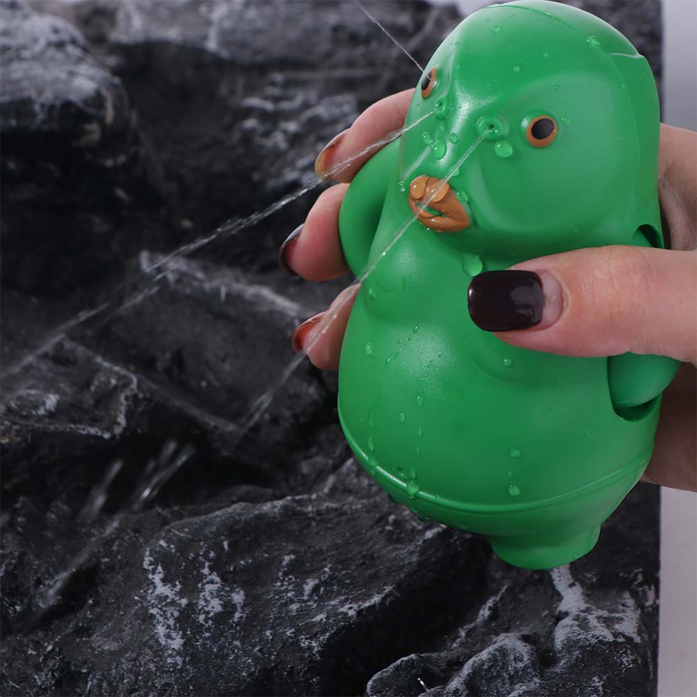 Spray Water Green Head Fish Bath Toys Press Type Swimming Water Toys Kids Gifts