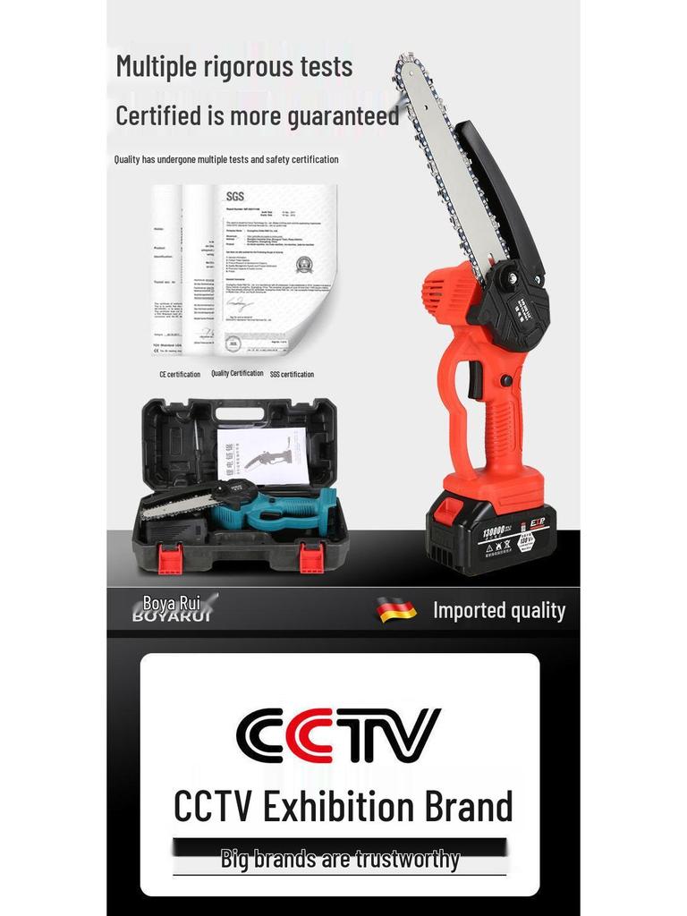 High-Power Lithium Electric Saw for Easy Pruning - Multi-Functional Tree Saw for Middle-Aged and Elderly Users