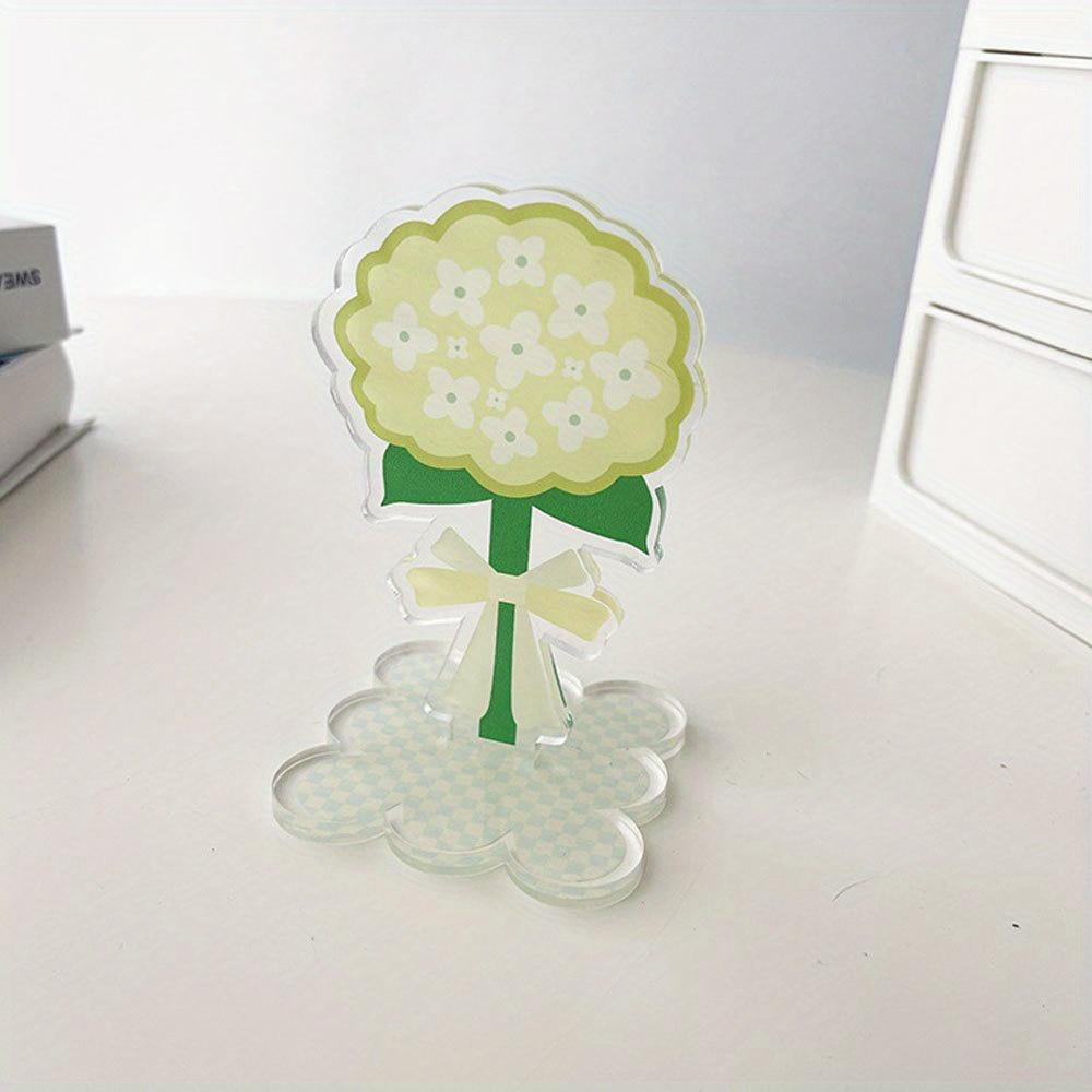 1pc Acrylic Note Holder, Desktop Photo Vertical Message Cute Display, Standing Photo Holder, Card Holder