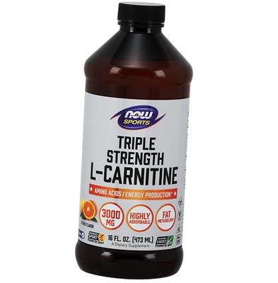 L-Карнитин, жидкость тройной силы, Triple Strength L-carnitine, 473мл Цитрус (02128003)
