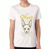 Sphynx Cat Mom Ladies Cotton T Shirt, Pure Cotton Premium Print, Durable, Casual And Fashionable. Adorable Sphynx Cat With Heart Hands Graphic Tee For