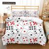 Постельное белье из полиэстера для покера, размер кинг, квин, новинка, групповые соревнования, пододеяльник для детей, мальчиков, девочек