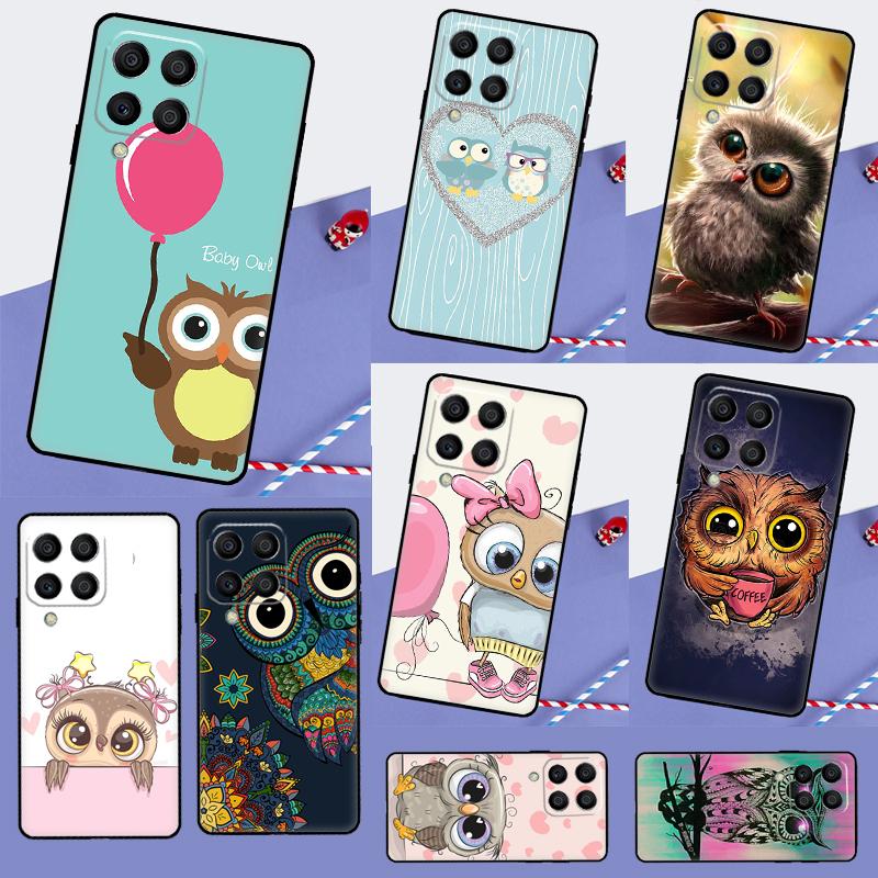 Cute Cartoon Owl For Samsung Galaxy M16 M06 M12 M13 M14 M15 M35 M55 M34 M54 M33 M53 M21 M31 M11 M32 M52 Case