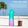 Бутылка для фруктовой воды 650 мл с 7 вкусами, бутылки для питья для фитнеса на открытом воздухе, вкусовая дорожная кружка для школы