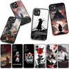 Чехол для Apple iPhone 17 16 11 Pro XS Max XR 6 7 8 Plus 16E SE 2020 Air 5 SE2 Чехол для телефона Япония Самурай Скелет Бусидо Ниндзя