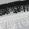 (1 Yards /Roll )70mm White Black Silk Net Lace Fabric Ribbons Trim Diy Sewing Handmade Craft Materials