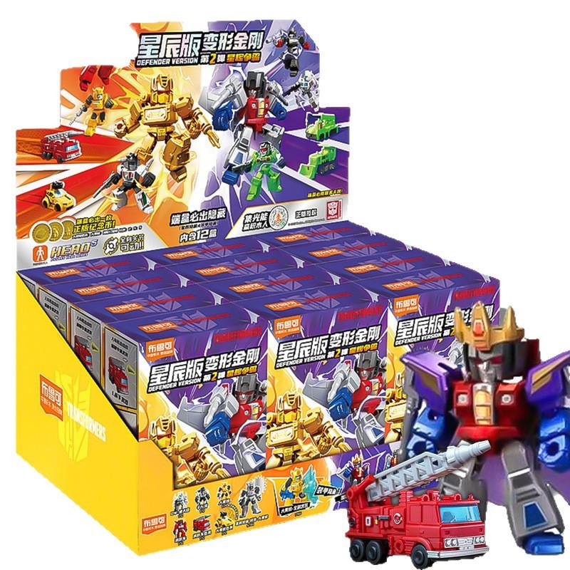Оригинальные Трансформеры Blind box Игрушки Версия Защитника 1 2 3 Оптимус Прайм Скриммер Бамблби Строительные Блоки Фигурка Действия