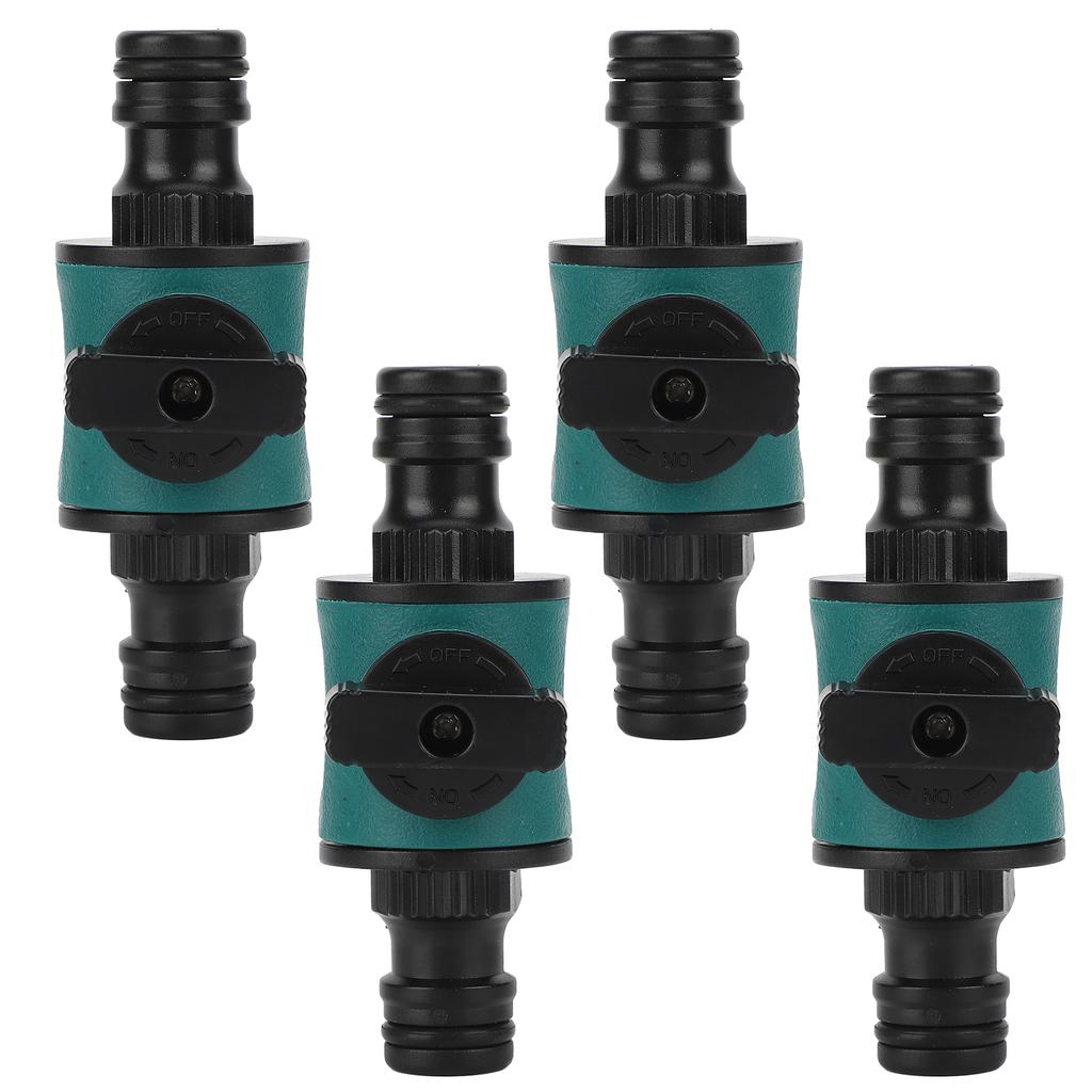 4 шт., быстрый соединитель для шланга, пластиковый герметичный переходник для садового шланга с двойной головкой для ирригационной системы