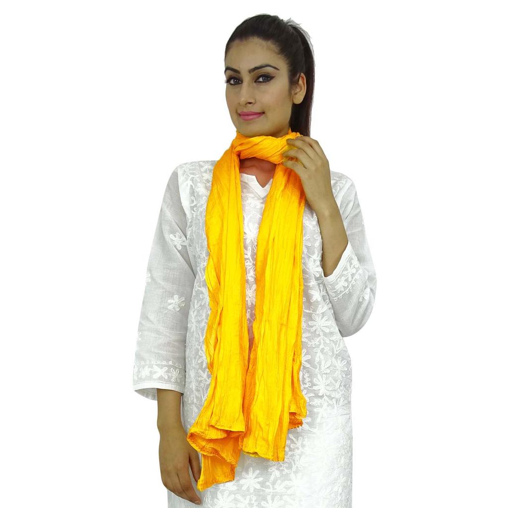 Женский индийский длинный палантин Dupatta из хлопковой смеси Chunni Neck Wrap Tassel Scarf
