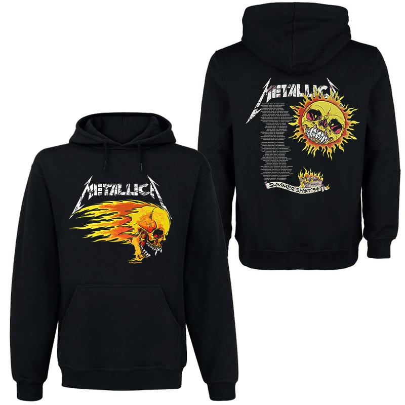 METALLICA Группа Рок Темный Ветер Худи Мужская Уличная Хип-Хоп Одежда Удобный Свитшот с Капюшоном Осень_Зима Личность Мужская Одежда