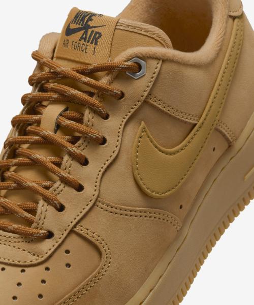 Nike Air Force 1 07 WB W - Flax:Десна светло-коричневая:черный:Пшеницы (ФЗ7372-200)