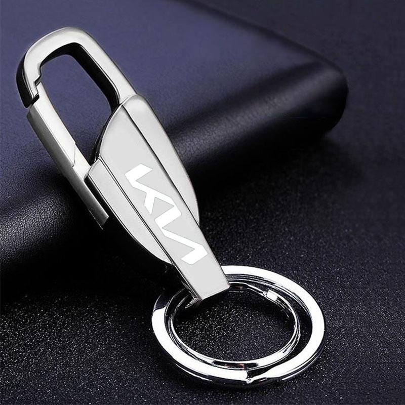 JUNT9 Suitable for Kia Sportage Ceed Picanto Rio ProCeed Niro Morning Stonic 5 3 4 K7 K5 K8 K3 Metal Keychain Car Accessories