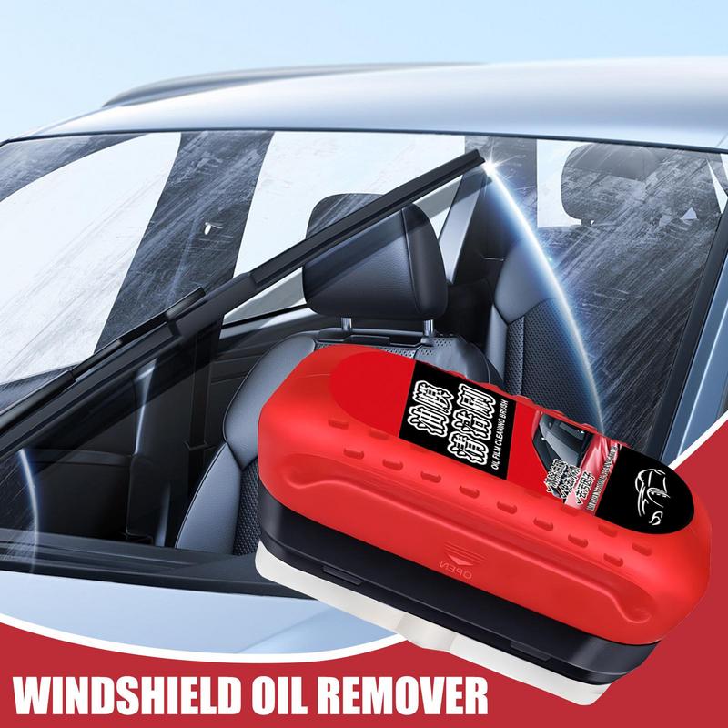 Щетка для чистки автомобильных стекол Автомобильный очиститель масляной пленки для лобового стекла Автомобильная губка для чистки стекла Полировка Уход Обслуживание Щетка