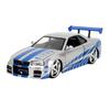Kyosho Jada Toys Серия Fast & Furious 1/24 Nissan Skyline GT-R (Р34) Серебряный (Брайан) JADA97158 Разноцветный