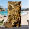Пляжное полотенце West Ham United Football Print, Большое мягкое быстросохнущее полотенце для пляжа, кемпинга, плавания