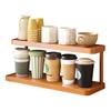 1PC cup holder, shelf, dining table, countertop, cup storage, desktop tea cup, water cup, coffee cup, tea set, finishing and display shelf