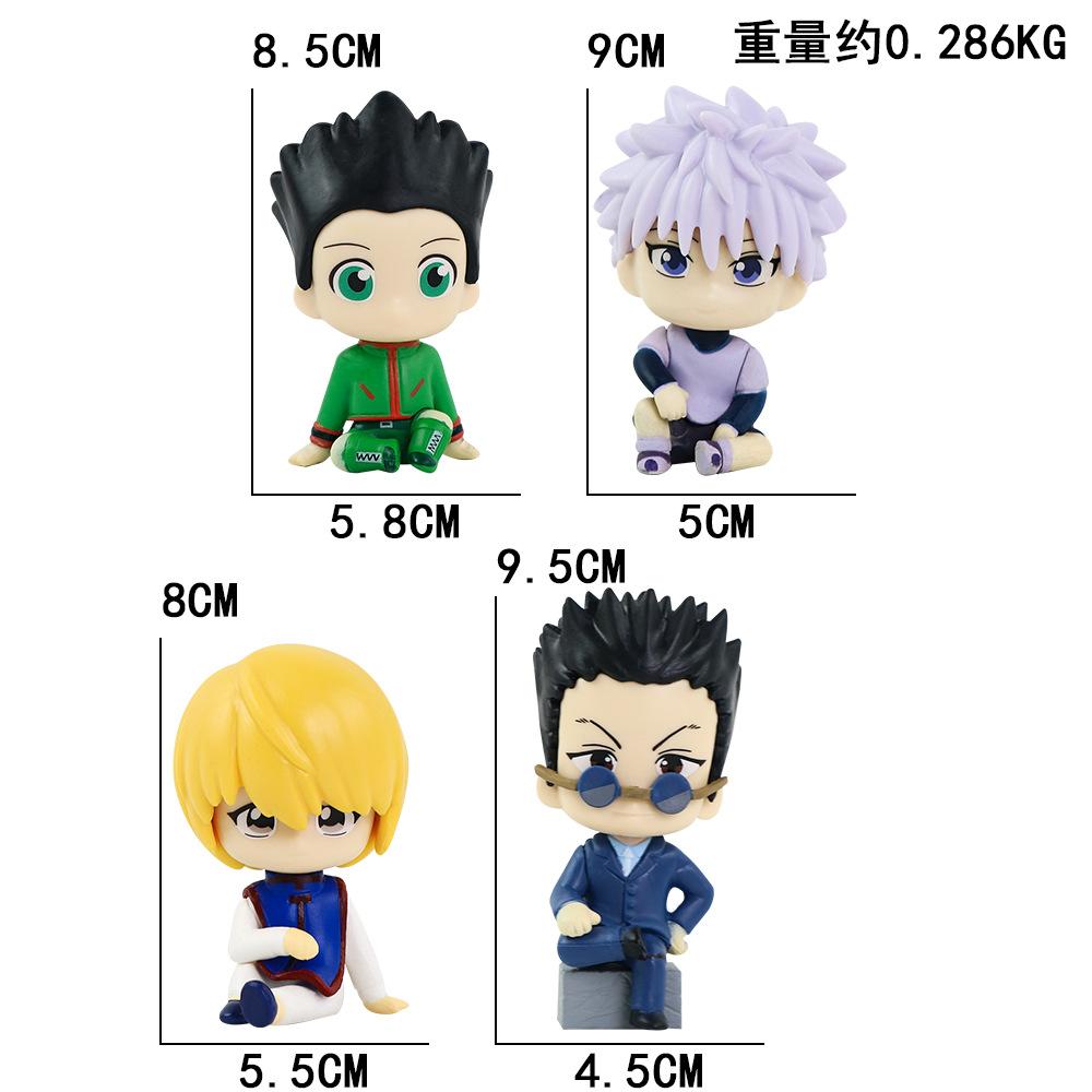 Aixlan GON FREECSS Фигурка НАБОР 4 ШТ. Версия Q HUNTER X HUNTER ПВХ Фигурка Аниме Рождественский Подарок Коллекционная Фигурка
