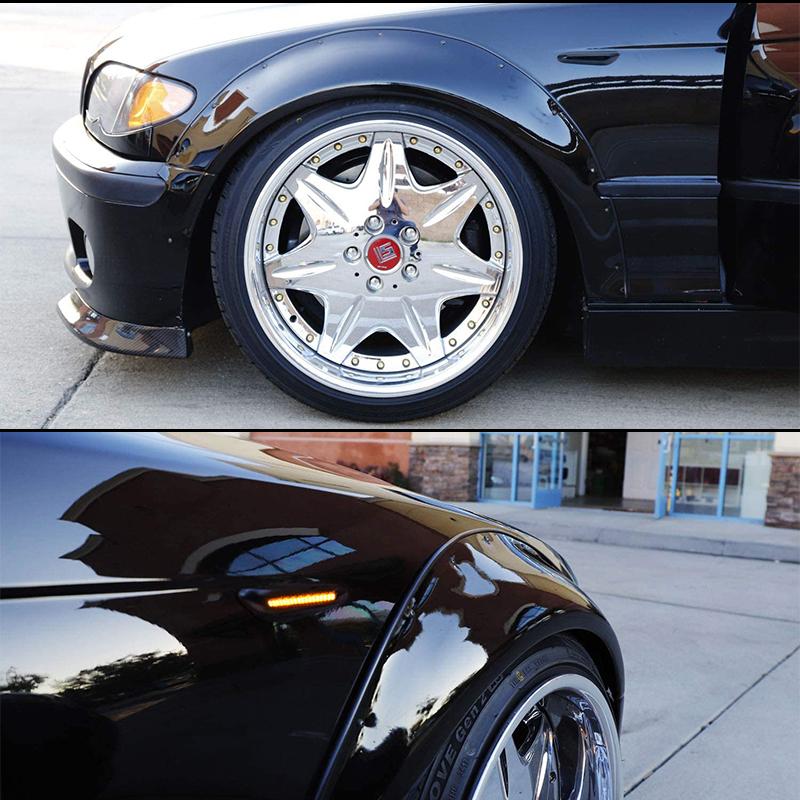 2 шт. Для BMW E90 E91 E92 E93 E60 E61 E81 E82 E83 E84 E88 E46 Светодиодные динамические боковые габариты, указатели поворота