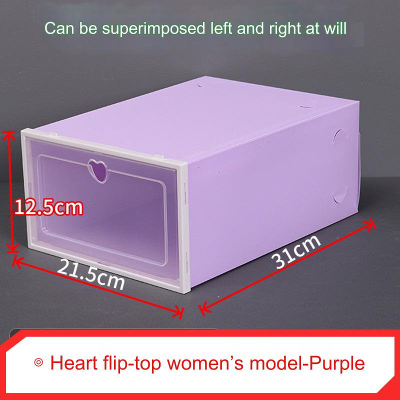 Органайзер для обуви, штабелируемые ящики для хранения обуви, ящики с фронтальным открыванием, органайзер для обуви, тумба, контейнер для обуви из толстого пластика