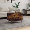 VidaXL Coffee Table Smoked Oak 60x44.5x45 Cm Engineered Wood 830953