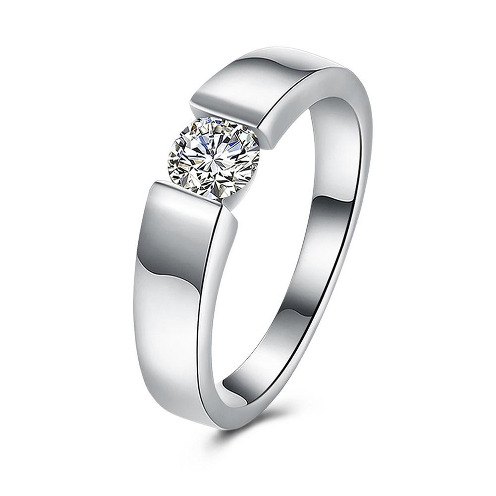 Очаровательные кольца из стерлингового серебра 925 пробы для женщин с кристаллами, размер 7/8/9/10, модные украшения