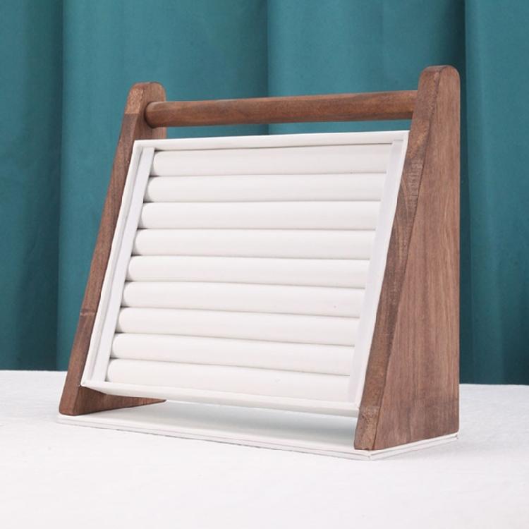 Многофункциональная деревянная подставка для украшений, подставка для браслетов, подходит для демонстрации и хранения колец, серег и браслетов.