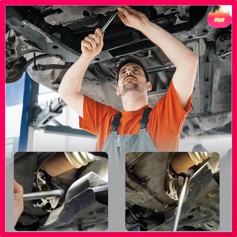 2PCS Pry Bar Wrench Adaptor Head, Upgraded Thickening Half Shaft Crowbar Adapter Repairing-Headtools