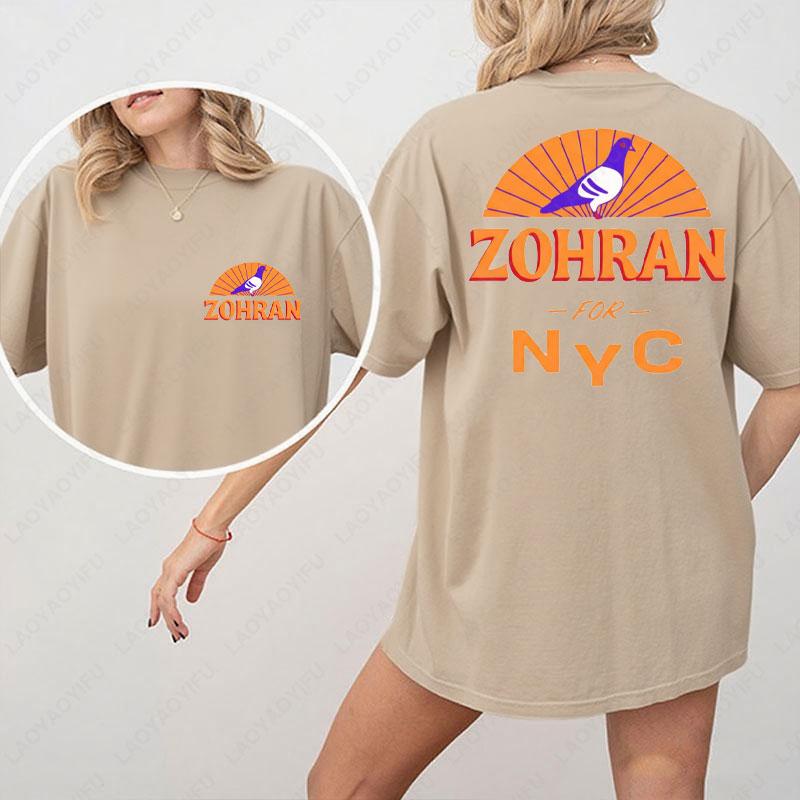 Zohran Mamdani for New York City Cotton Shirt NYCs Mayor 2025 Graphic T Shirts Political Campaign Unisex Tees High Quality Tops