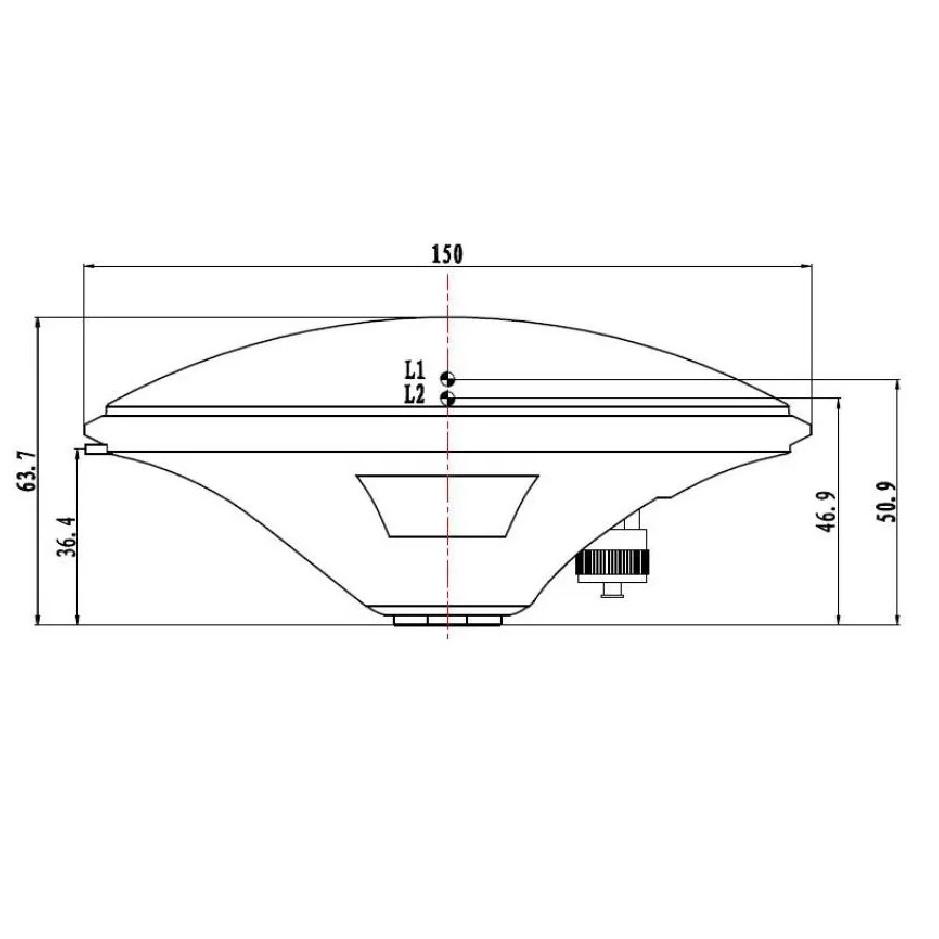 QUESCAN GO100 Multi-band Mushroom GPS GNSS Antenna L1L2 Replace Trimble AG15 AG25 Agriculture and Surveying Antenna